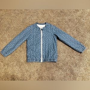Lightly quilted heart jacket